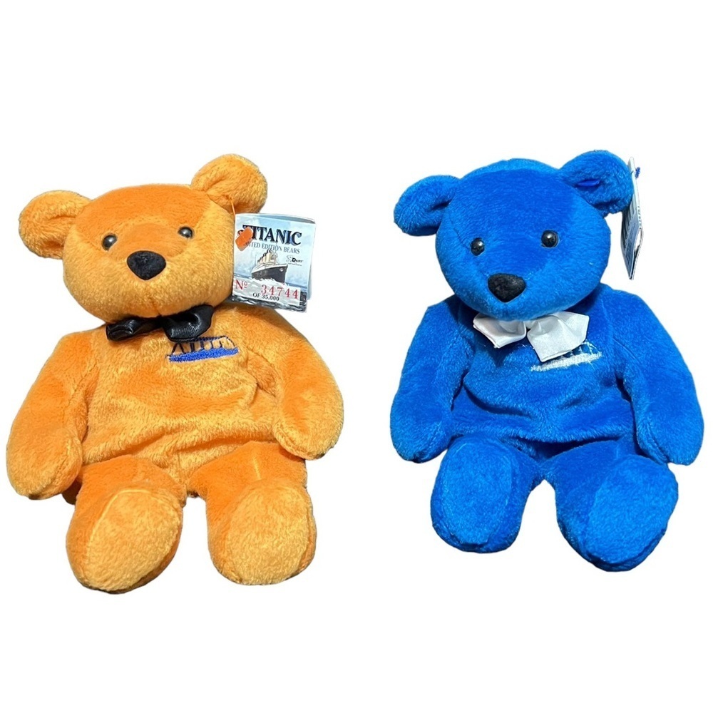 Vintage Limited Addition Collectible Titanic Beanie Baby Bears